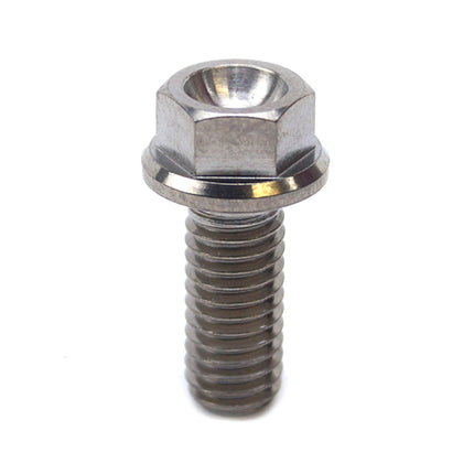 Titanium GR5 Bolt M6 x 15mm Each, Flange OD: 11mm / Hex Size: 8mm, /