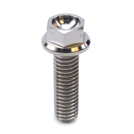 Titanium GR5 Bolt M6 x 20mm Each, Flange OD: 11mm / Hex Size: 8mm, /