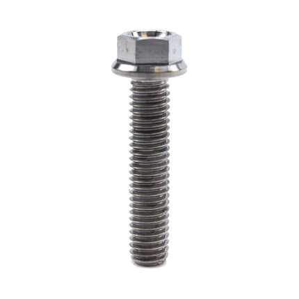 Titanium GR5 Bolt M6 x 28mm Each, Flange OD: 11mm / Hex Size: 8mm, /
