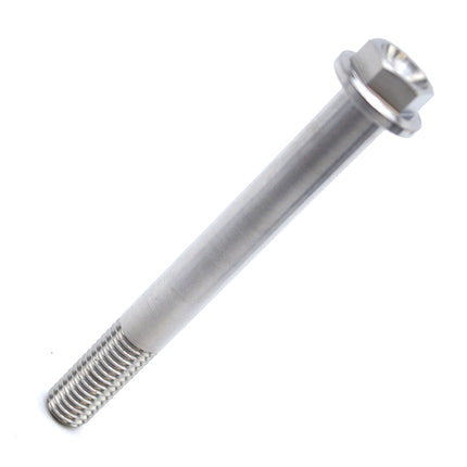 Titanium GR5 Bolt M8 x 70mm Each, Flange OD: 14mm / Hex Size: 10mm, /