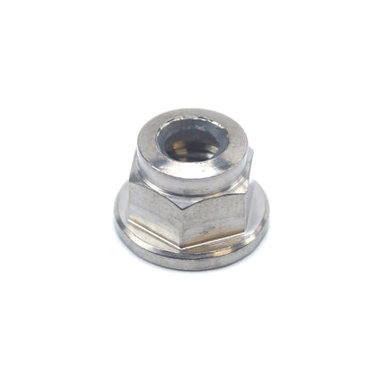 Titanium GR5 M5X0.80mm Nut, Nylon Flange / Grade 5 / Each