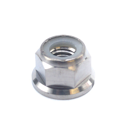 Titanium GR5 M8X1.25mm Nut, Nylon Flange / Grade 5 / Each