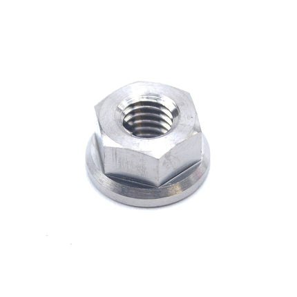 Titanium M6X1.00mm Flange Nut, Titanium Grade 5 / Each