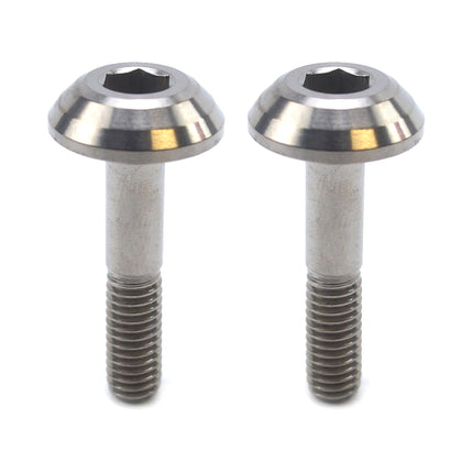 Titanium GR5 Panel Bolt M6X30mm, Pack Of 2 / Metric Coarse