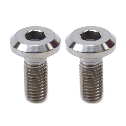 Titanium GR5 M8x1.25x20mm PK2, Universal Peg Mount Bolts, / Flat Head Bolt