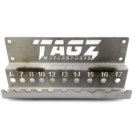 Tagz Organiser T-bar Rack Stainless Steels 304 Brushed DP1, Fits Up To 10 T-bars