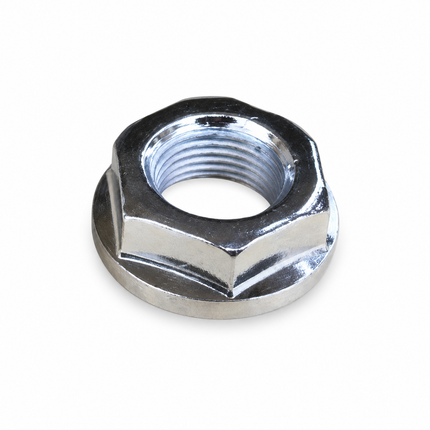 Flange Nut M12x1.00 8.2mm Wide 23mm Flange 19mm Hex RH Clockwise Thread
