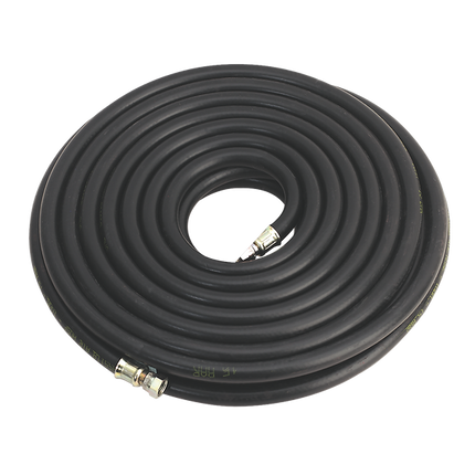 15M Heavy Duty Air Line Hose 10mm Bore 1/4 Bsp Fittings