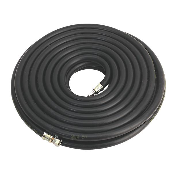 15M Heavy Duty Air Line Hose 10mm Bore 1/4 Bsp Fittings