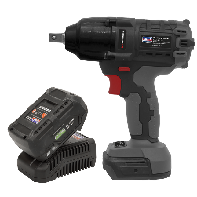 20V 1/2 Impact Driver Ratchet Gun Kit, 4ah Lithium Battery, Brushless 700nm SV20
