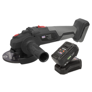 20V Angle Grinder Kit 115mm, Lithium Battery, Brushless