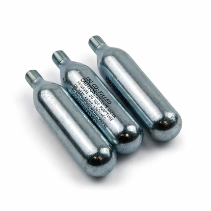 CO2 Puncture Repair Cartridges 16G Threaded 3 Pack
