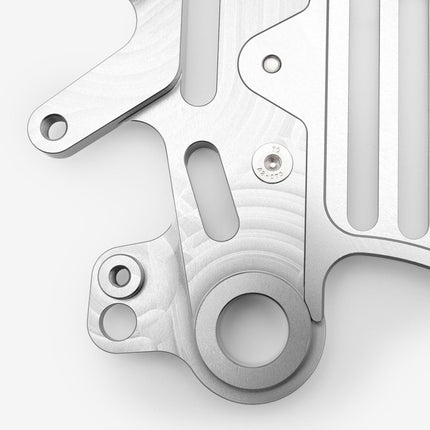 Full-E Charged Rear Dual Caliper Disc Guard for Ultra Bee Silver