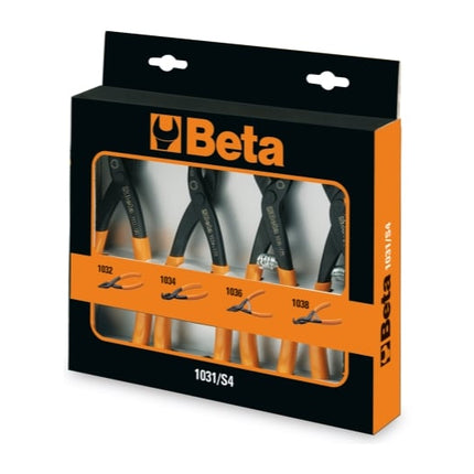Set of 4 Circlip Pliers 19mm - 60mm - Beta Tools 1031/S4