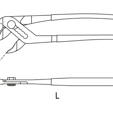 Slip Joint Pliers Slip-Proof PVC Coated Handles 250mm - Beta Tools 1048N 250