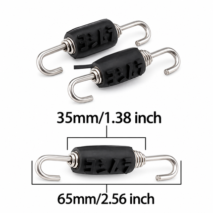 Exhaust Springs 2 Pcs Anti Vibration Rubbers 65mm