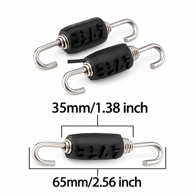 Exhaust Springs 2 Pcs Anti Vibration Rubbers 65mm