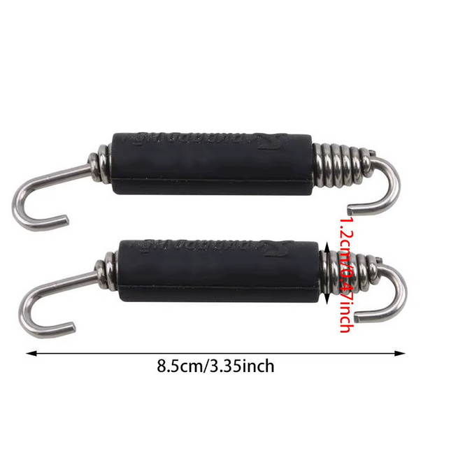 Exhaust Springs 2 Pcs Anti Vibration Rubbers 85mm