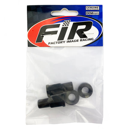 Rim Lock Nut With Spacer Washer Kit - Black Aluminium