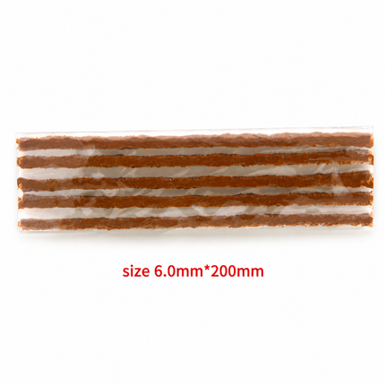 Tyre Repair Strings Tubeless Rubber 6mm x 200mm 30 Pcs