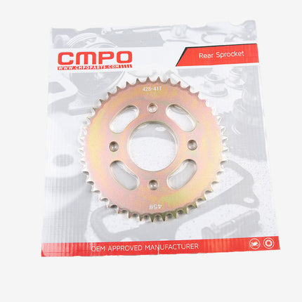 Lextek Chain/Sprocket Kit for CG125 Brazil