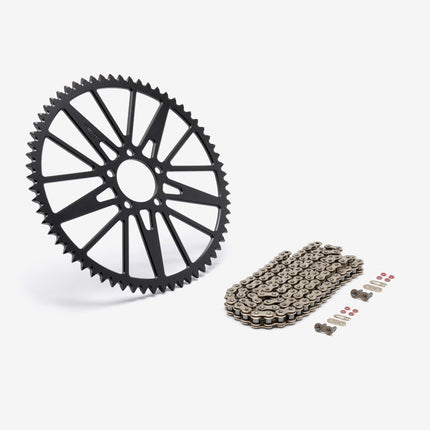 EBMX Black Premium Alloy Sprockets and Chain for Light Bee