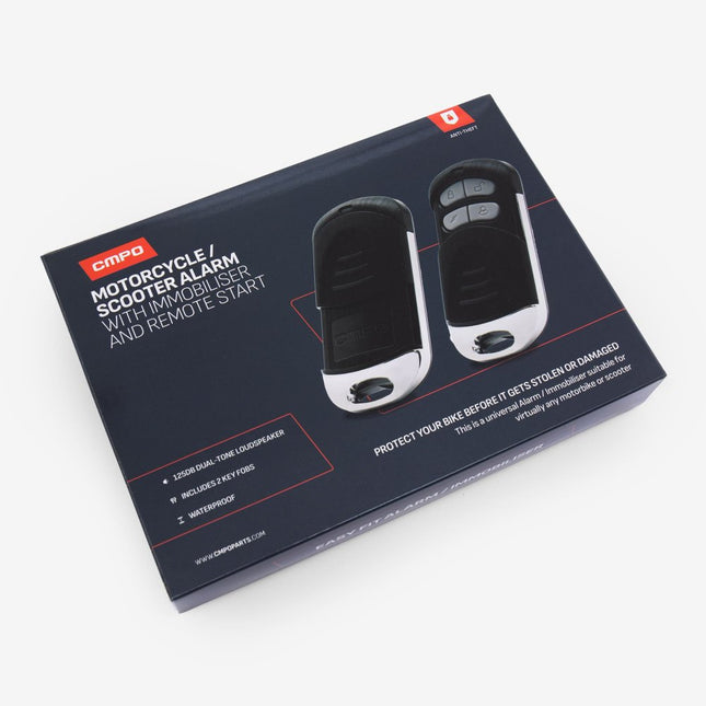 CMPO Motorcycle/Scooter Alarm with Immobiliser and Remote Start