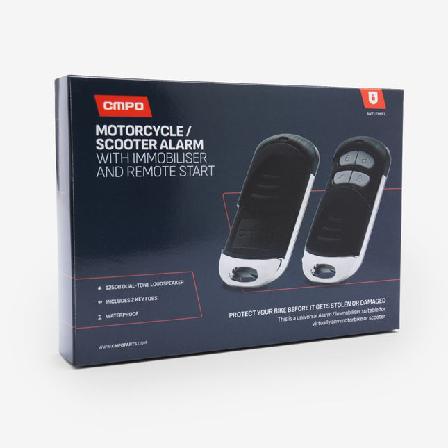 CMPO Motorcycle/Scooter Alarm with Immobiliser and Remote Start