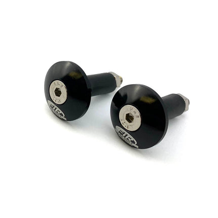 Black Handlebar Bar Plug Ends For 13.5mm - 14mm ID Bore Cnc Aluminium