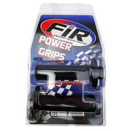 Lock On Grips Half Waffle, Soft Black, MX-08752BK, Odi Style, FIR