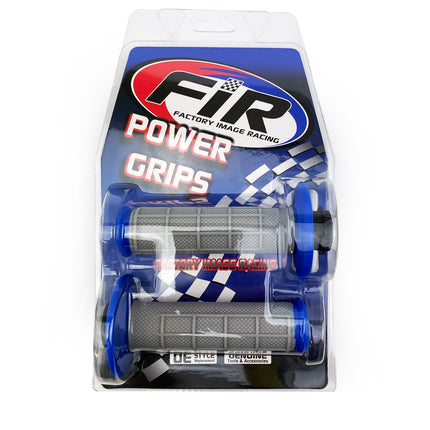 Lock On Grips Half Waffle, Soft Grey/blue, MX-08752BU, Odi Style, FIR