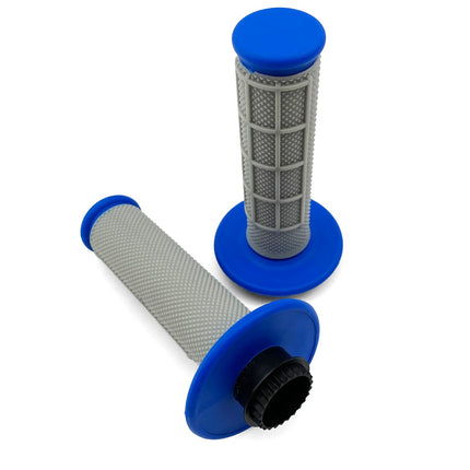 Lock On Grips Half Waffle, Soft Grey/blue, MX-08752BU, Odi Style, FIR