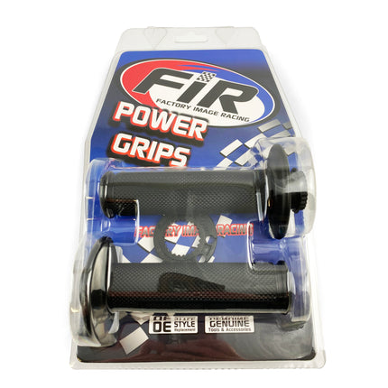 Lock On Grip Set 16-18 KTM Husq 4-STROKE, Half Waffle Soft Black, Odi Style, FIR