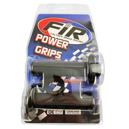 Lock On Grip Set 98-19 Kawasaki, Half Waffle Soft Black, Odi Style, FIR