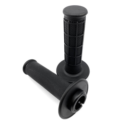 Lock On Grip Set 98-19 Kawasaki, Half Waffle Soft Black, Odi Style, FIR