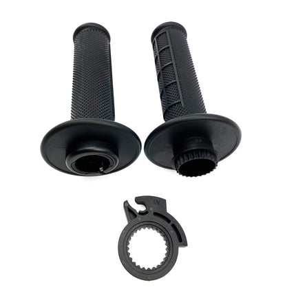 Lock On Grip Set 98-19 Kawasaki, Half Waffle Soft Black, Odi Style, FIR
