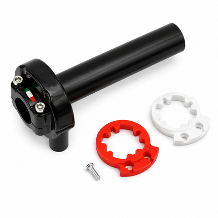 Twist Throttle Grip Set 07-19 Honda Yamaha Cbr Yzf 600 1000 Rr R1 R6 Aluminum Twin Pull Cable