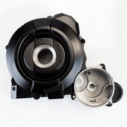Left Black Crankcase Cover SK157FMI-G for SK125-22, SK125-8