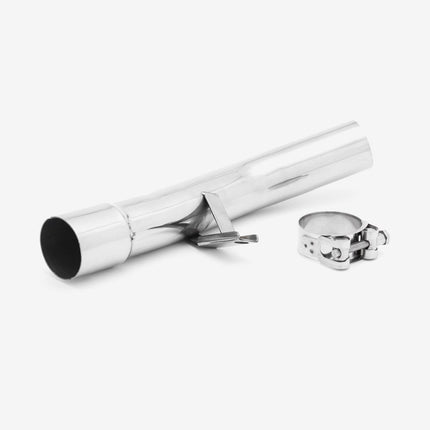 Lextek Matt Stainless Steel OP1 350mm Exhaust with Link Pipe