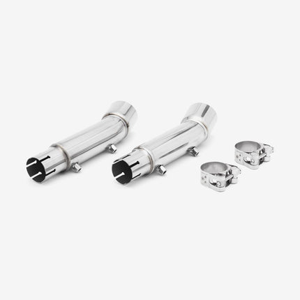 Lextek Matt Stainless Steel OP1 350mm Exhaust with Link Pipe for Honda CB900 F Hornet (01-09)