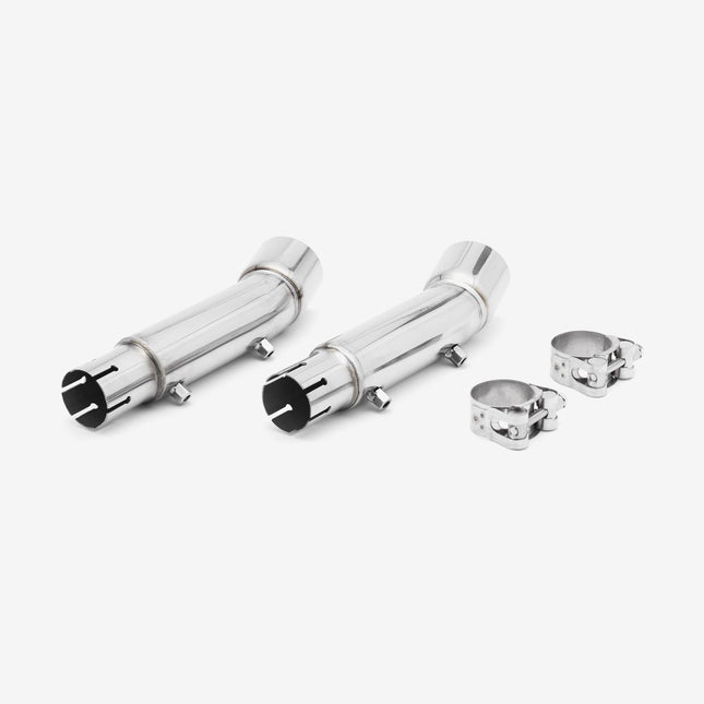 Lextek Matt Stainless Steel OP1 350mm Exhaust with Link Pipe for Honda CB900 F Hornet (01-09)