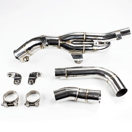 Lextek Stainless Steel De-Cat Link Pipe for Yamaha YZF R1 (09-14)
