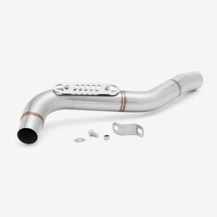 Lextek Polished Stainless Steel MP4 300mm Exhaust with Link Pipe for Triumph Tiger 1050 (07-12)