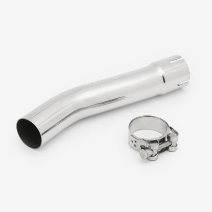 Lextek Polished Stainless Steel MP4 300mm Exhaust with Link Pipe for Yamaha XJR 1300 (07-16)