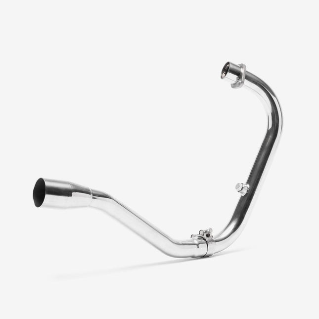 Lextek Polished Stainless Steel AC1 350mm Exhaust System for Lexmoto Michigan 125