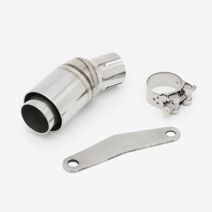 Lextek Matt Stainless Steel CP1 150mm Exhaust with Link Pipe for Kawasaki Versys-X 300 (17-18)