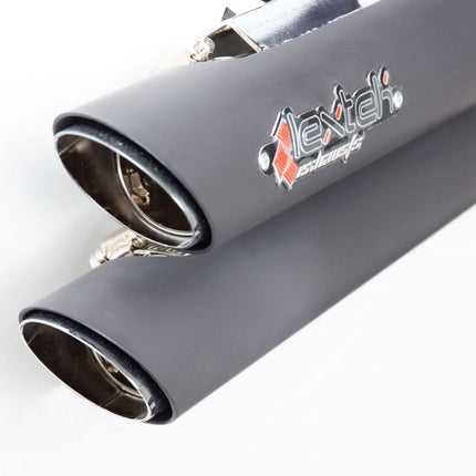 Lextek Black Exhaust System for Harley Davidson Sportster 883/1200 (04-13)