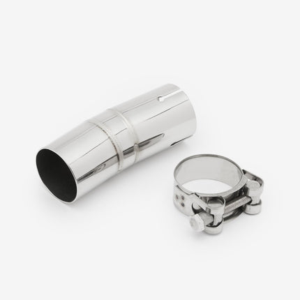 Lextek Polished Stainless Steel SP4 300mm Exhaust with Link Pipe