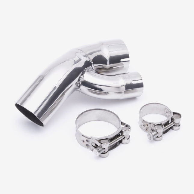 Lextek Matt Stainless Steel OP1 350mm Exhaust with Link Pipe for BMW S1000 XR (15-19)