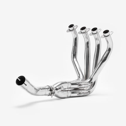 Lextek Smoked Stainless Steel OP15 200mm Exhaust System for Kawasaki Versys 1000 (12-18)